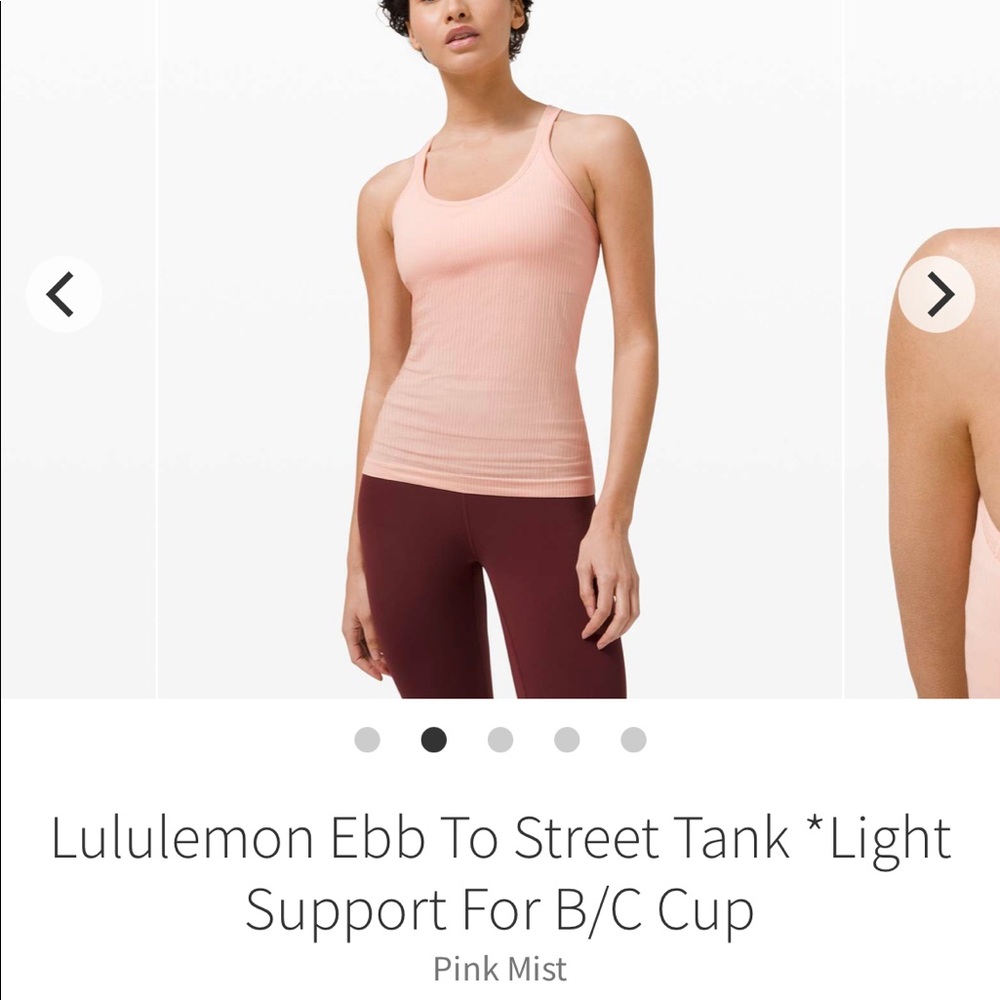 Lululemon ebb to street tank